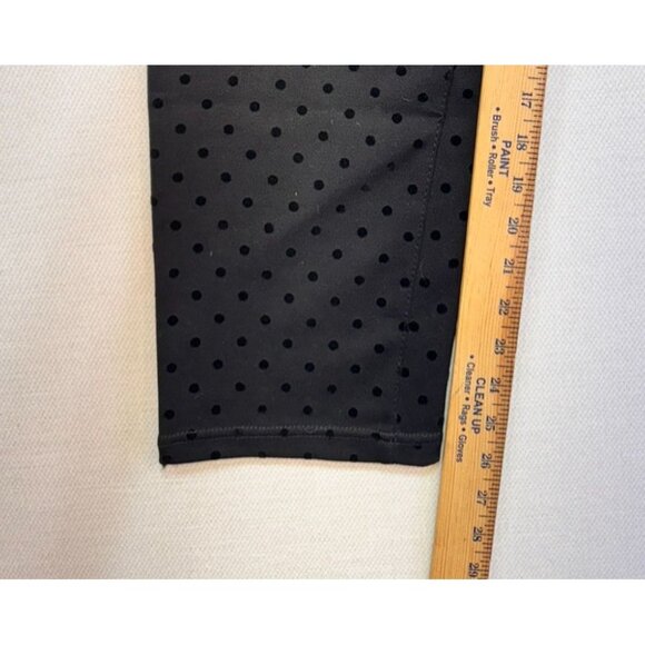 Talbots Womens Polka Dot Pants Petites 12P Black - Picture 8 of 13